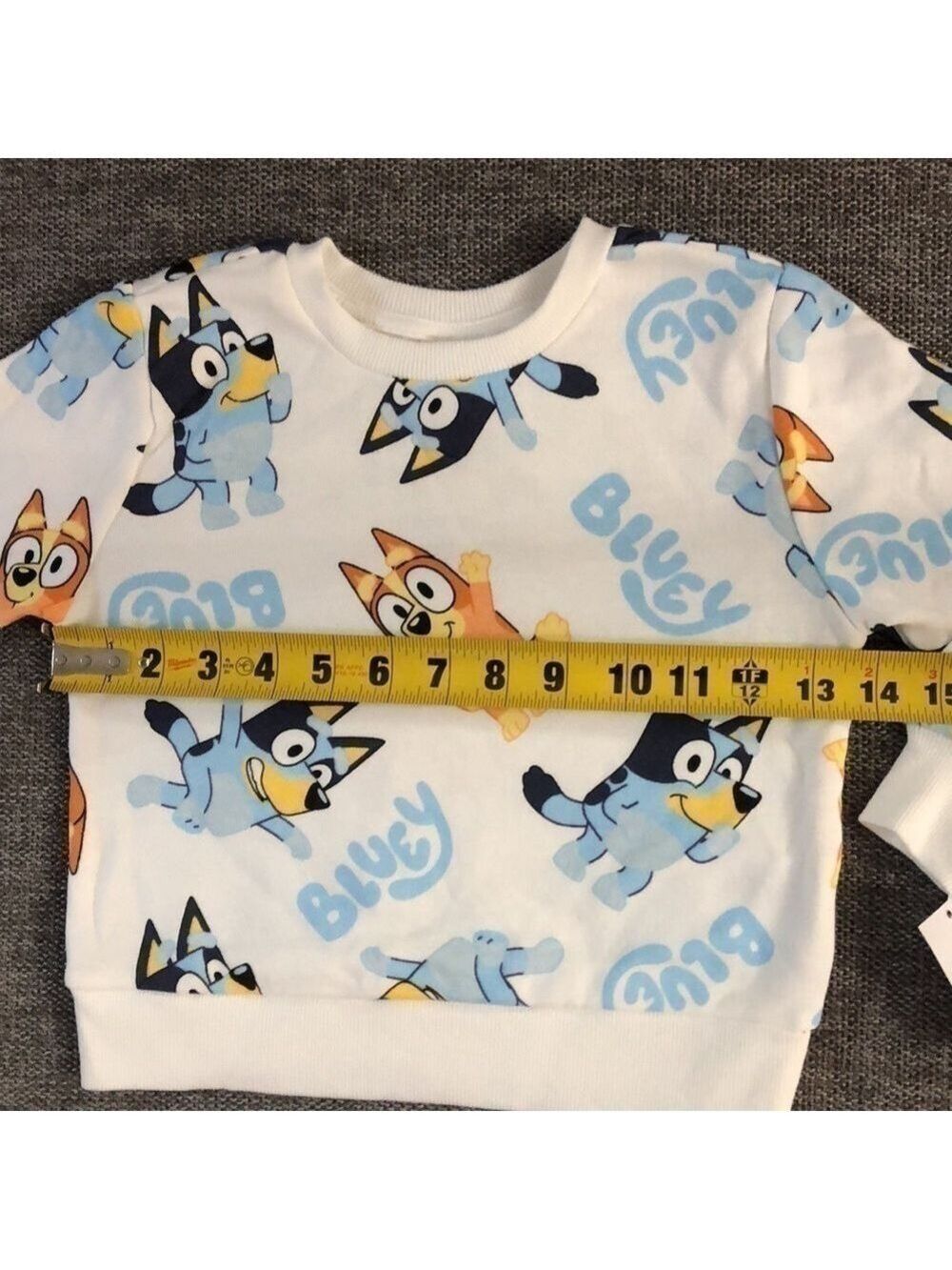 Moose Bluey Bingo Long Toddler Boys Sleeve Pullover Sweatshirt White 2T - Picture 13 of 13
